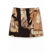 Desigual Kjol beige / mörkbeige / svart