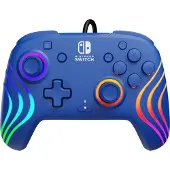 PDP Turtle Beach Afterglow Wave - Spelkontroll - kabelansluten - blå - för Nintendo Switch, Nintendo Switch OLED