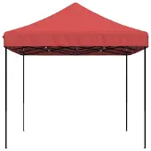 vidaXL Pop-Up hopfällbart partytält 440x292x315 cm vinröd