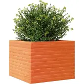 vidaXL Odlingslåda vaxbrun 60x60x45,5 cm massiv furu