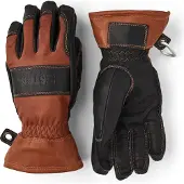 Hestra Fält Guide Glove - 5 Finger Brown/Black