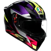 AGV K1 S Fastlap Integralhjälm Svart/Rosa/Lila XS Unisex sort