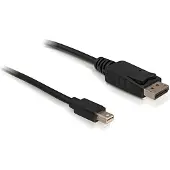 DeLOCK Mini DisplayPort 1.2-kabel, mini DisplayPort hane till DisplayPort hane, 4K, 2 m