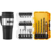 DeWalt Borr- och bitssats DT70707-QZ; 25 st. + termosmugg