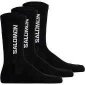 Salomon - Strumpor - Socks Everyday Crew 3-Pack Black för UnisexBomull - Storlek 39-41 - Svart
