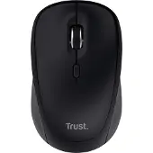 Trust YVI+ MULTI-DEVICE WIRELESS MOUSE BLACK WiFi mus Sladdlös, Bluetooth, USB Optisk Svart 3 Knappar 1600 dpi Multipair-funktion