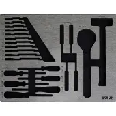 VAR Spanners/screwdrivers/hooks/hammer Verktygssats