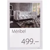 Durable Magnetram A4 självhäftande | Duraframe | vit | 2st