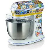 Ariete 1588/0P, Stativmixer, Blå, Gul, Knådning, Mixning, 5,5 l, Rotations-, Rostfritt stål