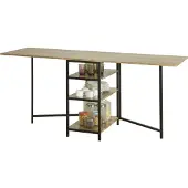 SoBuy Matbord med hyllor, FWT62-N