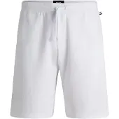 BOSS för män. 50535884 Pyjamasshorts i vit mesh (M), Hemkläder, Bomull