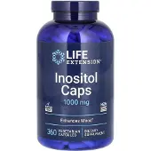 Life Extension , Inositol kapslar, 1 000 mg, 360 vegetariana kapslar