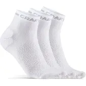 Craft Core Dry Mid Sock 3-pack White