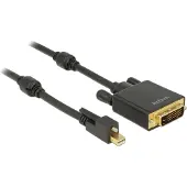 DeLOCK Cable mini DisplayPort 1.2 w/ screw>DVI male 4K Active 2m