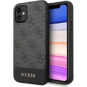 GUESS 4G Stripe Collection-fodral för iPhone 11 6,1" / Xr - grått