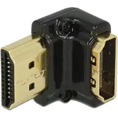 DeLOCK 65662 HDMI Adapter [1x HDMI hona - 1x HDMI hane] Svart 0 mm