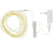 Konstsmide Sirius Home julbelysningsslinga 30904 LED varmvit IP20 300 lampor guld transparent