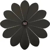 Karlsson KA5731BK väggklocka Flower Plastic Black 60 cm
