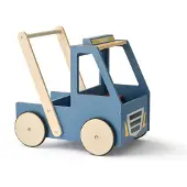 Kids Concept Gåvagn - Trä - Lastbil - Aiden - Blå - - One Size - Gåvagn