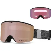 Giro ELLA BLACK MONGRAM vinterglasögon (linser VIVID ROSE GOLD 00% S3 + VIVID INFRARED 62% S1) (NYHET 2024/2025)