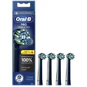 Oral-B Pro Cross Action-huvuden #svart 4 st
