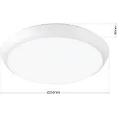 Orion Taklampa Maggy, Vitt / opal, Badrum, Syntetmaterial, Taklampa