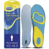 Scholl GelActiv, innersulor för män, varje dag, storlek 42-48