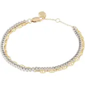 Fossil Halsband 'Heritage' guld / silver