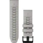 Garmin - Sportklockor - Bracelet QuickFit 26mm Silicone Gris clair / Vert Moss för UnisexSilikon - Grå