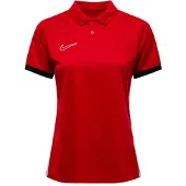 Nike Piké Dri-FIT Academy 25 - Röd/Svart/Vit Dam, storlek Medium