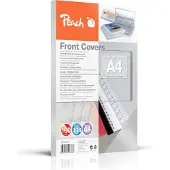 Peach PB100-06 - A4 (210 x 297 mm) - 100 ark - 180 mikron - transparent, färglös - främre pärmskydd