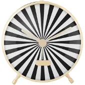 Karlsson väckarklocka Candy Swirl black & white KA6008BK
