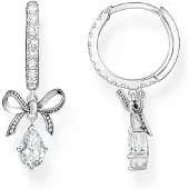 Thomas Sabo True Romance silver bow rosettörhängen CR749-643-14