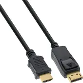InLine DisplayPort - HDMI cable 0.3m black (17187)