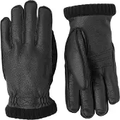 Hestra Deerskin Primaloft Rib Black