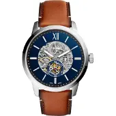 Fossil Automatisk klocka - - Townsman - 48mm - Brunt läder - Herr