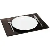 Aps naturstensplatta (B)450 x (D)300 mm, antracit, materialtjocklek 6-9 mm, möbelvänliga fötter, 1 st (996)