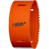 Bahco 3830-114-VIP, Single, Borr, Metall, Plast, Rostfritt stål, Stål, Trä, Orange, Koboltstål, Bimetall