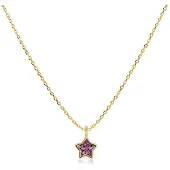 Edblad Star Sparkle barn halsband Pink guldfärgad 127610
