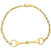 Lempikoru Ratsu hästbettarmband guldpläterad silver 55 110 00 190