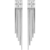 Sno of sweden Tina square tassel silverfärgade örhängen 1337-6500256