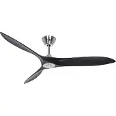 CasaFan ECO AIRSCREW 152 BN-MS Takfläkt 28 W (Ø x H) 1520 mm x 275 mm Krom med fjärrkontroll, Vinterdrift