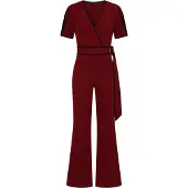 HotSquash Jumpsuit vinröd / svart