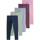 Next Leggings marinblå / pastellgrön / cyklamen / rosa