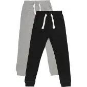 Minymo Sweatpants - 2-pack - Svart/Gråmelerad - - 12 år (152) - Sweatpants