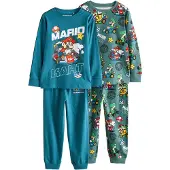 Next Pyjamas blå / grön / röd / vit