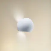 Sollux Vägglampa Bullet , dimbar, Vitt / opal, Vardagsrum / matsal, Keramik, Modern, Vägglampa, vägglampa inomhus