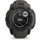 Garmin Instinct 2X Solar - 50 mm - fiberförstärkta polymerer - Ja smart klocka med band - handledsstorlek: 145-228 mm - monokrom - 64 MB - Bluetooth, ANT+ - 67 g - grafit