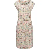 Ragwear Klänning 'Lilithe Ikat' beige / senap / petrol / körsbärsröd
