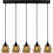 Opviq Glas pendellampa Gold 033 , dimbar, Creme / bärnsten, Vardagsrum / matsal, Glas, Pendellampa